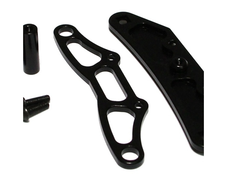 Aluminum Front Upper & Lower Bumper - 1 Set Black Aluminum Front Upper & Lower Bumper - 1 Set Black