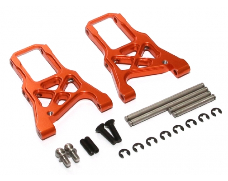 Aluminum Front Arm With Screws - 1 Pair Orange Aluminum Front Arm With Screws - 1 Pair Orange
