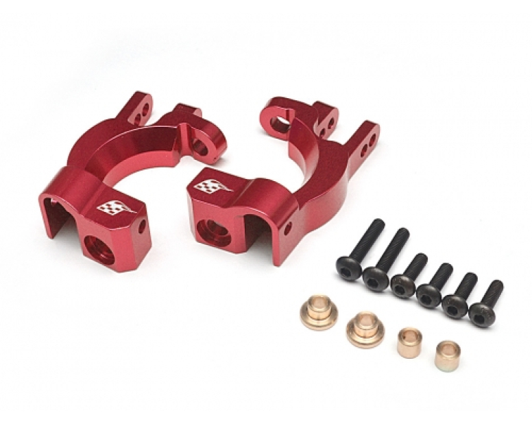 Aluminum Front C-hub - 1 Pair Red