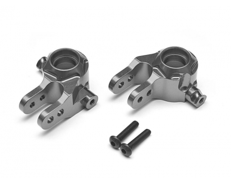 Aluminum Front Knuckles - 1 Pair Gun Metal