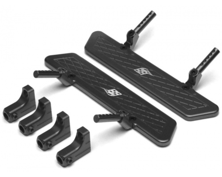 Aluminum Rock Rails Set- 1 Set Black