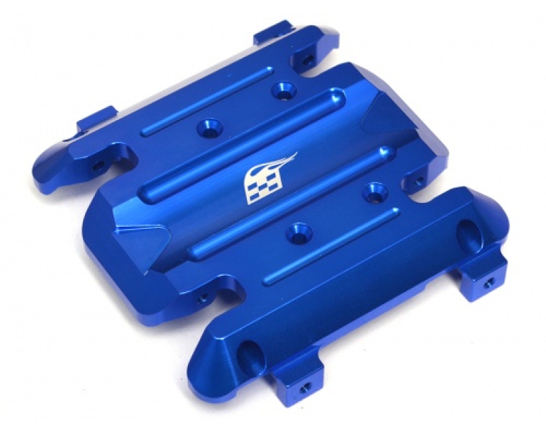 Aluminum Skid Plate with Bearings  - 1Set Blue