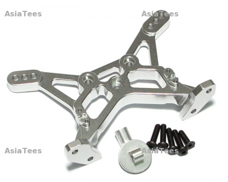 Aluminum Rear Shock Tower Silver Aluminum Rear Shock Tower Silver