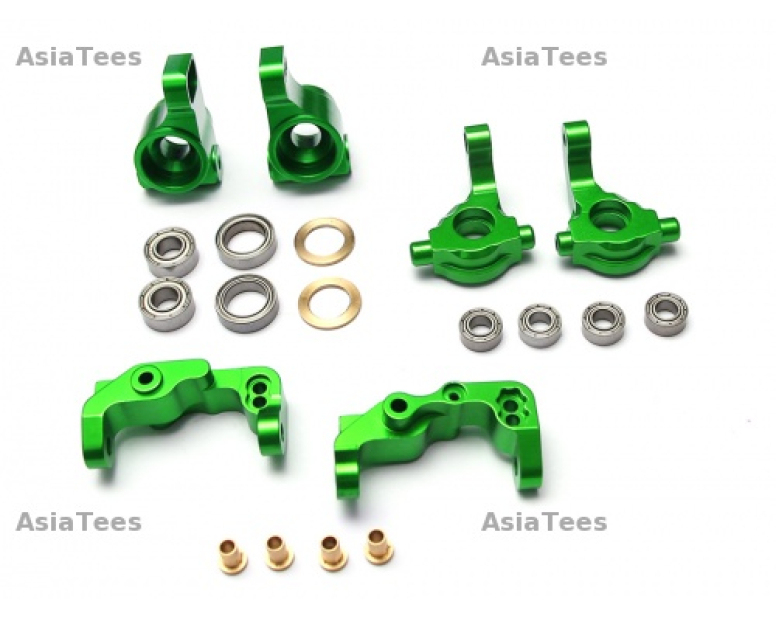 Aluminum Upgrade Steering Combo Set With Tool Box for RC10B5 - 3 Items Green Aluminum Upgrade Steering Combo Set With Tool Box for RC10B5 - 3 Items Green