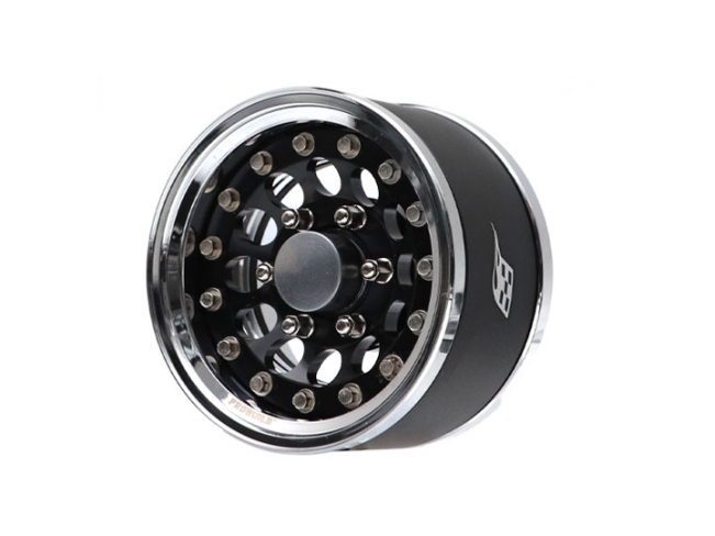 R12 6-Lug Dome Chrome/Black