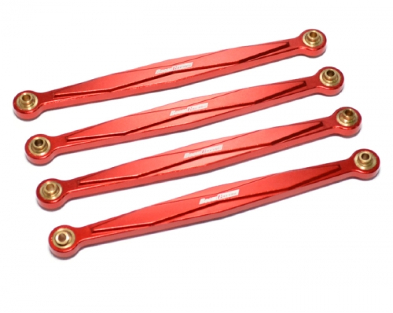 Aluminum Chassis Linkage (4) Red