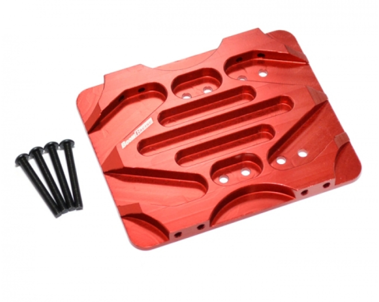 Aluminum Centre Skid Plate Red