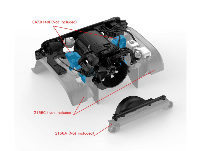1/10 Defender Engine w/o Paint